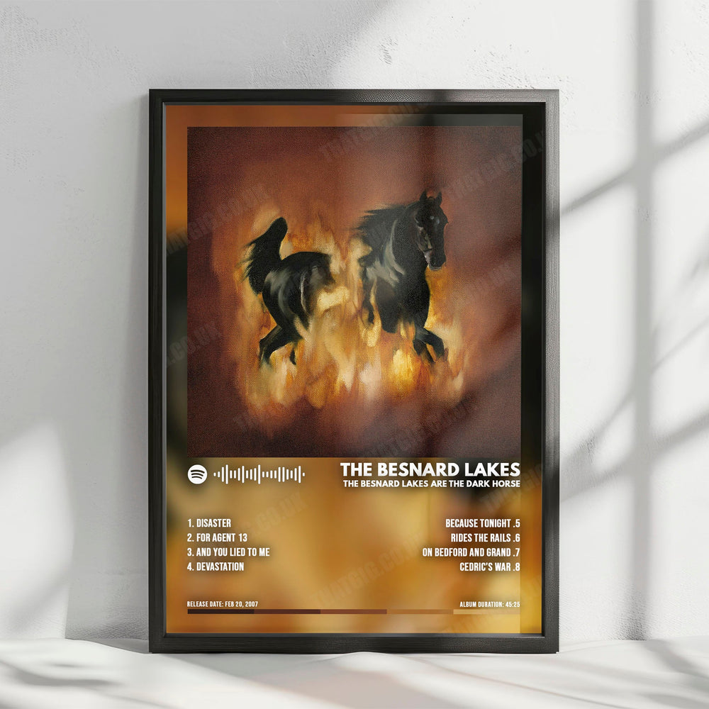 The Besnard Lakes "The Besnard Lakes Are the Dark Horse" Album Cover Poster - with Complete Tracklist