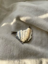 Ethiopia Engraved Map Necklace