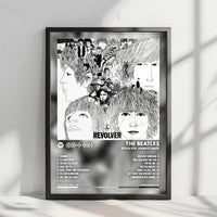 The Beatles "Revolver" Album Cover Poster - with Complete Tracklist