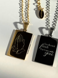 ‘So Do Not Fear’ Necklace - Gold/Silver - Double Sided