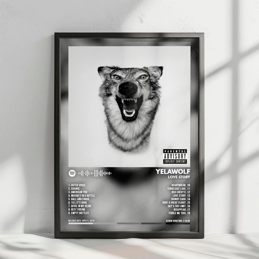AZ "A.W.O.L." Album Cover Poster - with Complete Tracklist