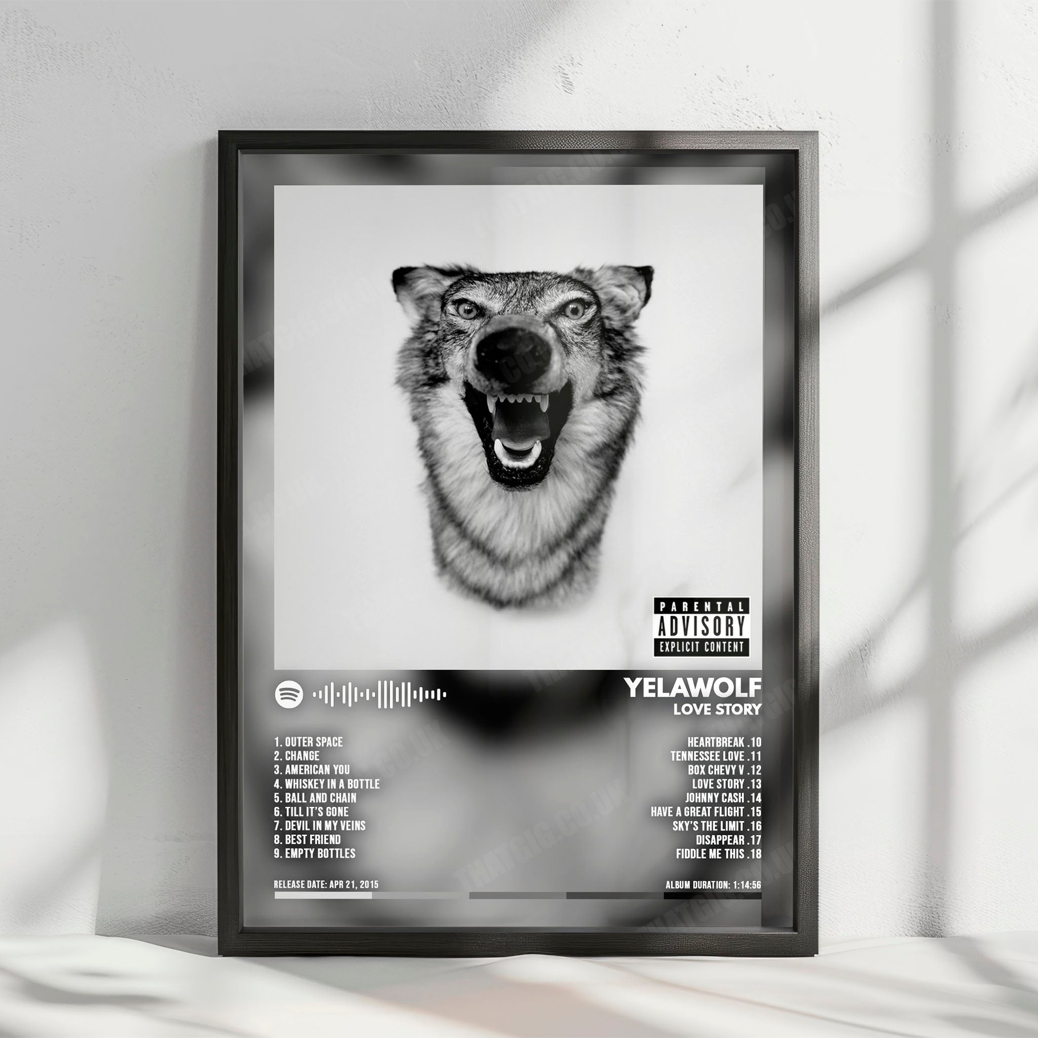 Yelawolf "Love Story" Album Cover Poster - with Complete Tracklist