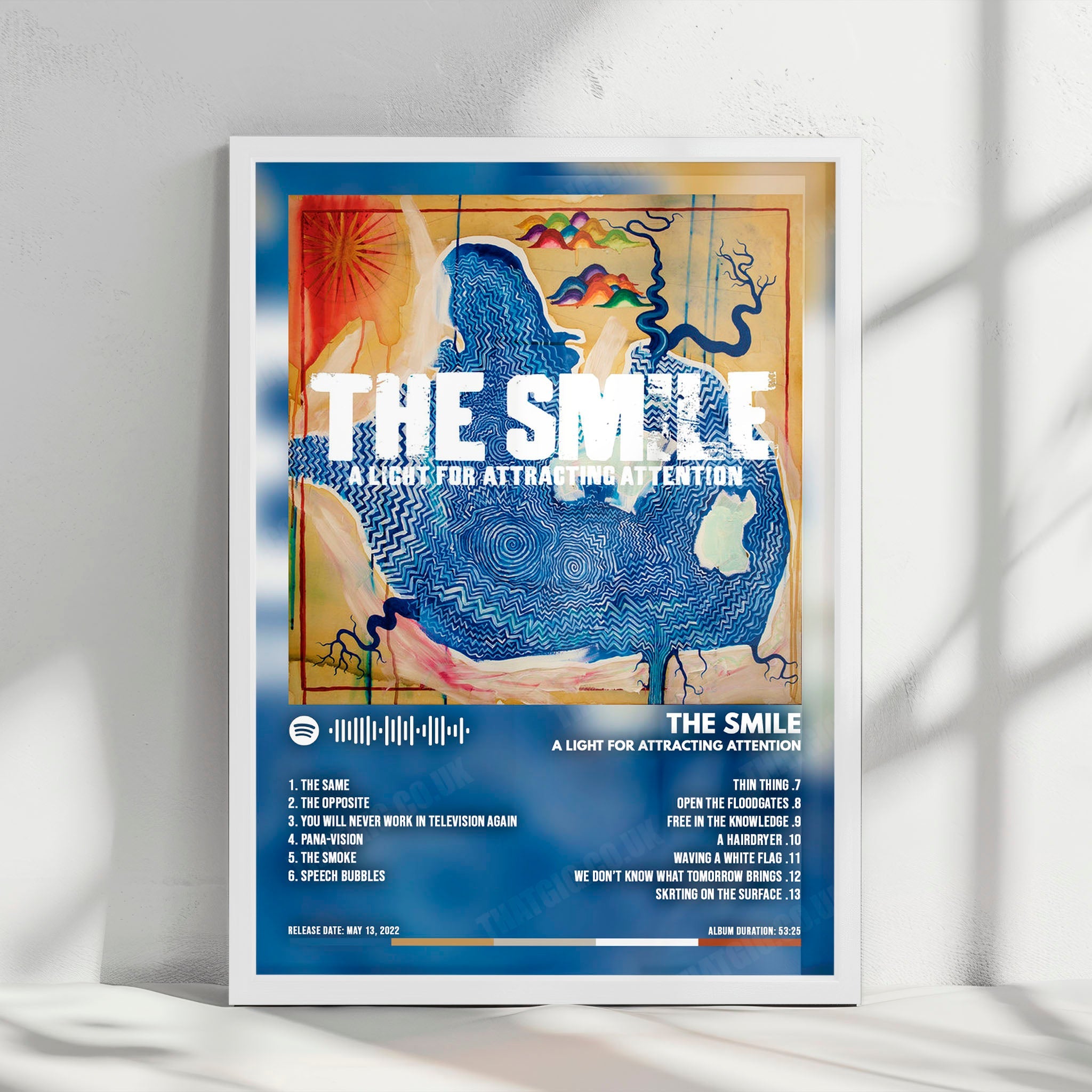 The Smile "A Light for Attracting Attention" Album Cover Poster - with Complete Tracklist