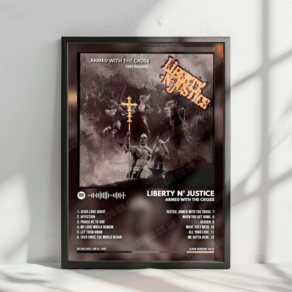 Justice "Cross" Album Cover Poster - with Complete Tracklist