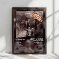 Justice "Cross" Album Cover Poster - with Complete Tracklist