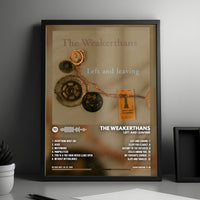 The Weakerthans "Left and Leaving" Album Cover Poster - with Complete Tracklist