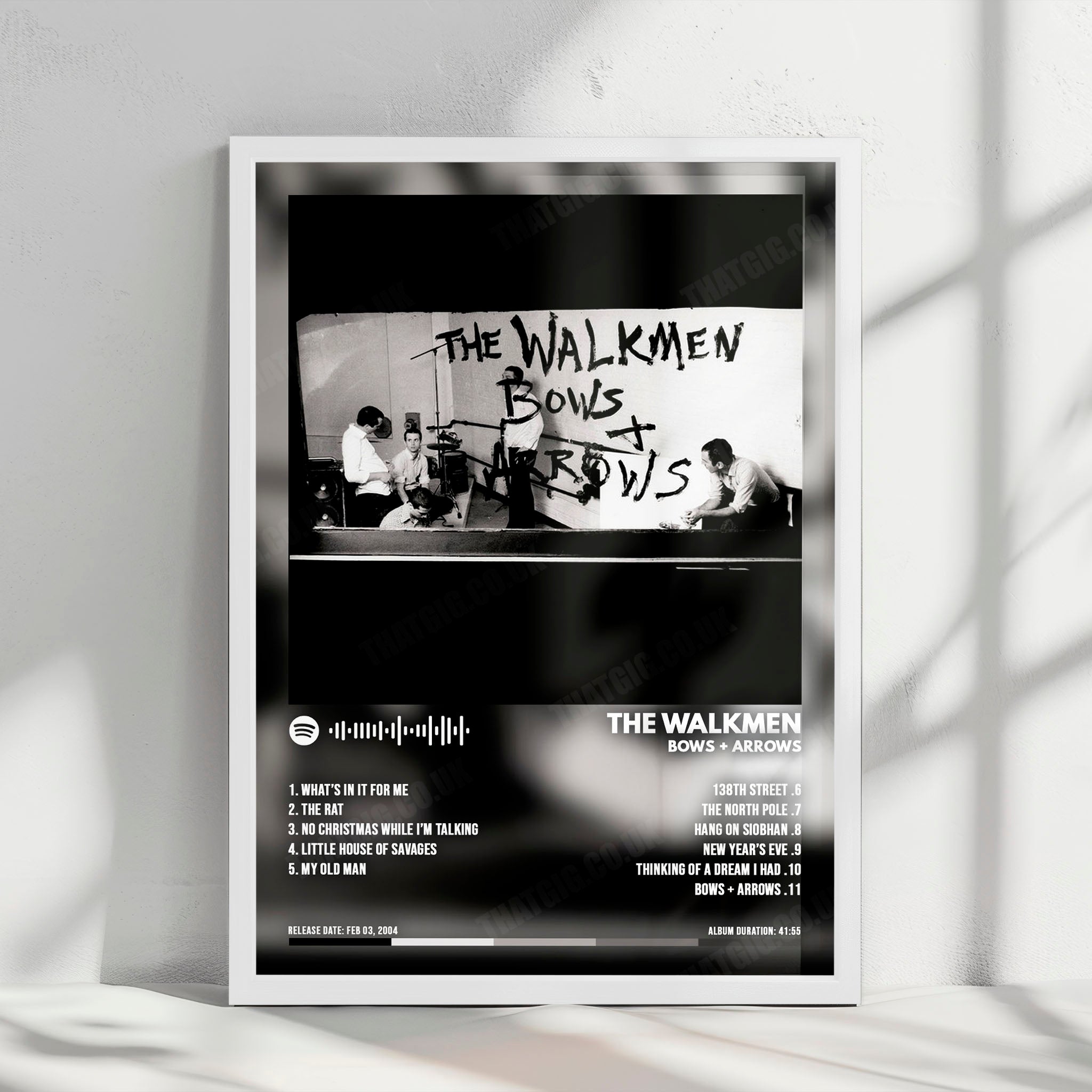 The Walkmen "Bows + Arrows" Album Cover Poster - with Complete Tracklist