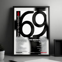 The Magnetic Fields "69 Love Songs" Album Cover Poster - with Complete Tracklist