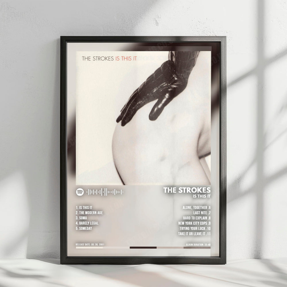 The Strokes "Is This It" Album Cover Poster - with Complete Tracklist