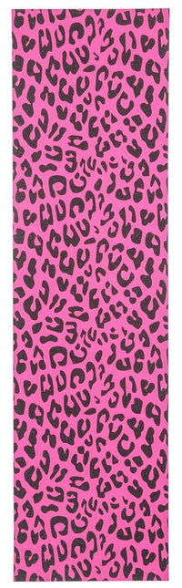 Venom Professional Grade Skateboard Griptape 9" x 33" - Leopard - Neon Pink