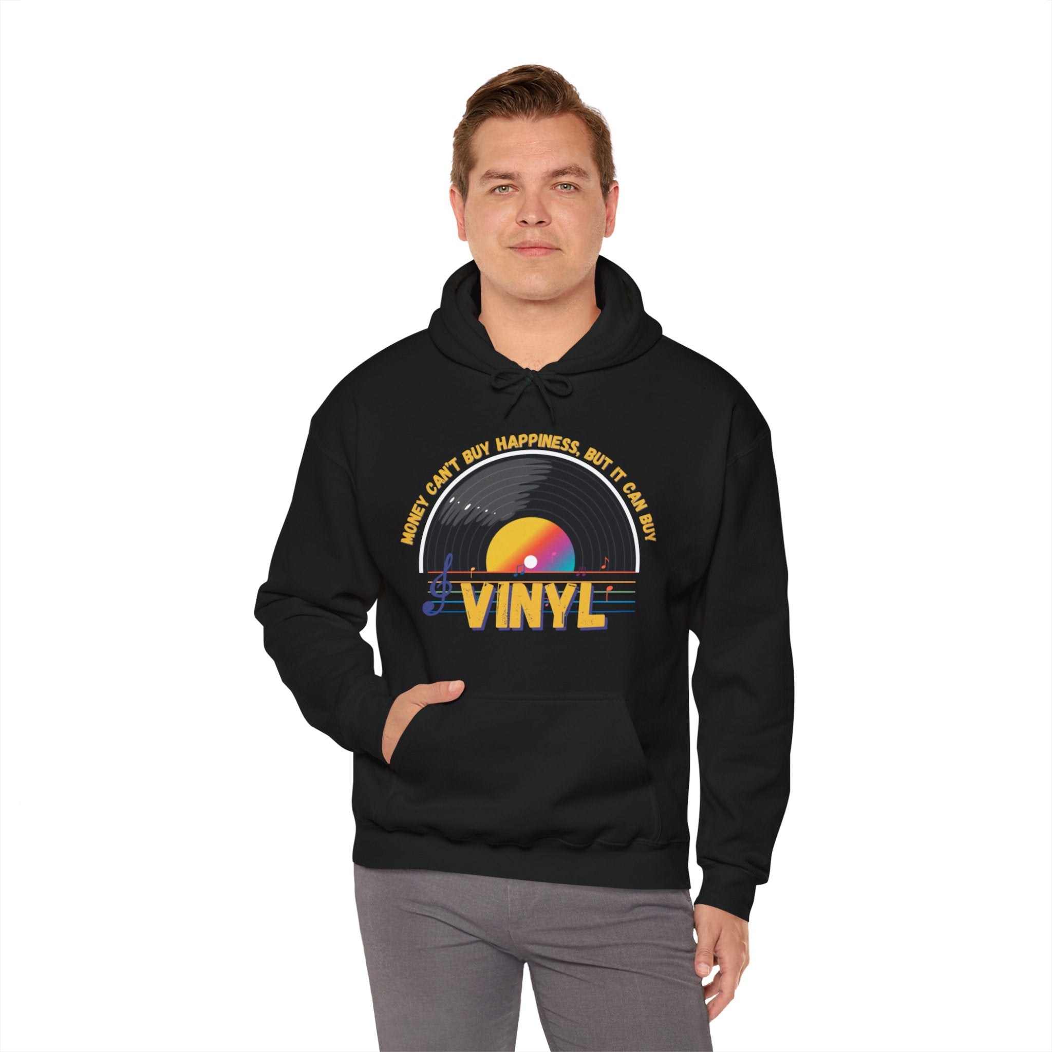 'Money Can't Buy Happiness, But It Can Buy Vinyl' Men's Hoodie