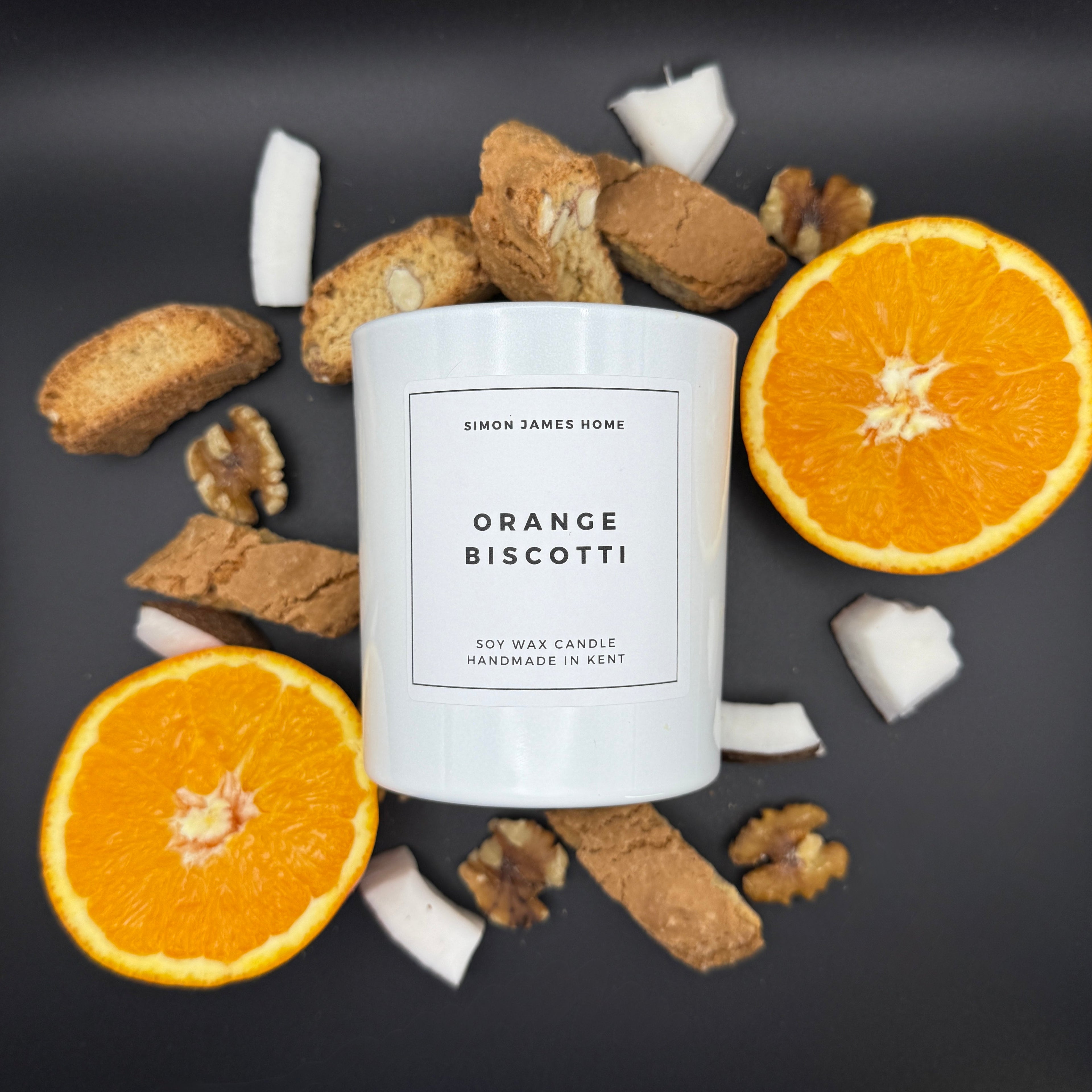 Orange Biscotti Handmade Soy Wax Candle