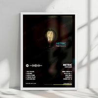 Metric "Fantasies" Album Cover Poster - with Complete Tracklist