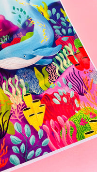 Ocean Art Print- Colourful Home Decor: Multiple Sizes