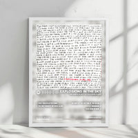 Explosions in the Sky "The Earth Is Not a Cold Dead Place" Album Cover Poster - with Complete Tracklist