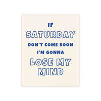 Sam Fender - Saturday (Off-white & Blue)
