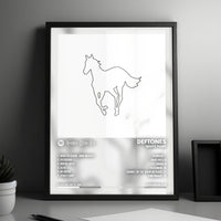 Deftones "White Pony  " Album Cover Poster - with Complete Tracklist