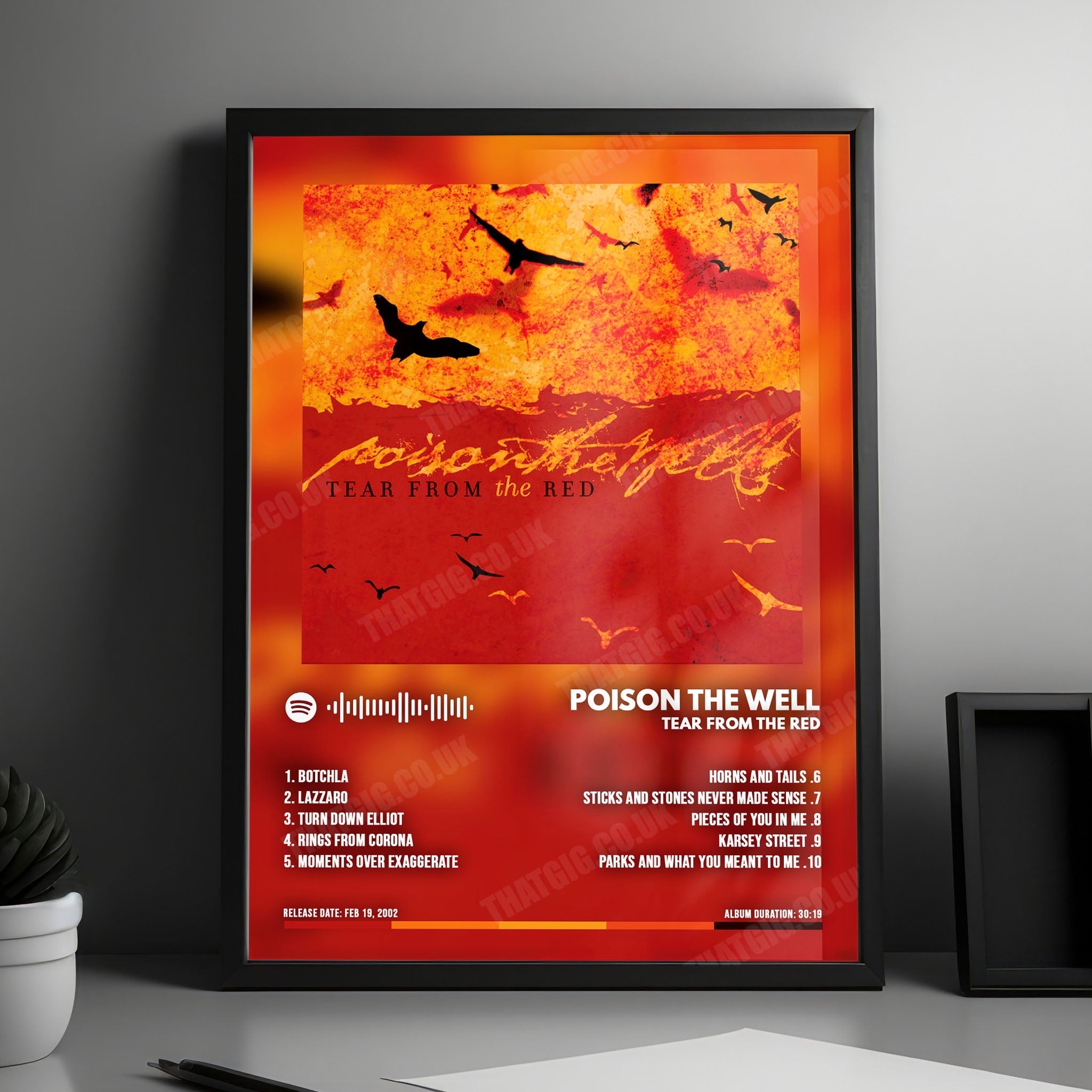 Poison The Well "Tear From The Red" Album Cover Poster - with Complete Tracklist