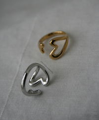 Heart to Heart Ring - Gold/Silver
