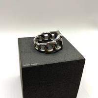 Cuban Link Onyx Ring