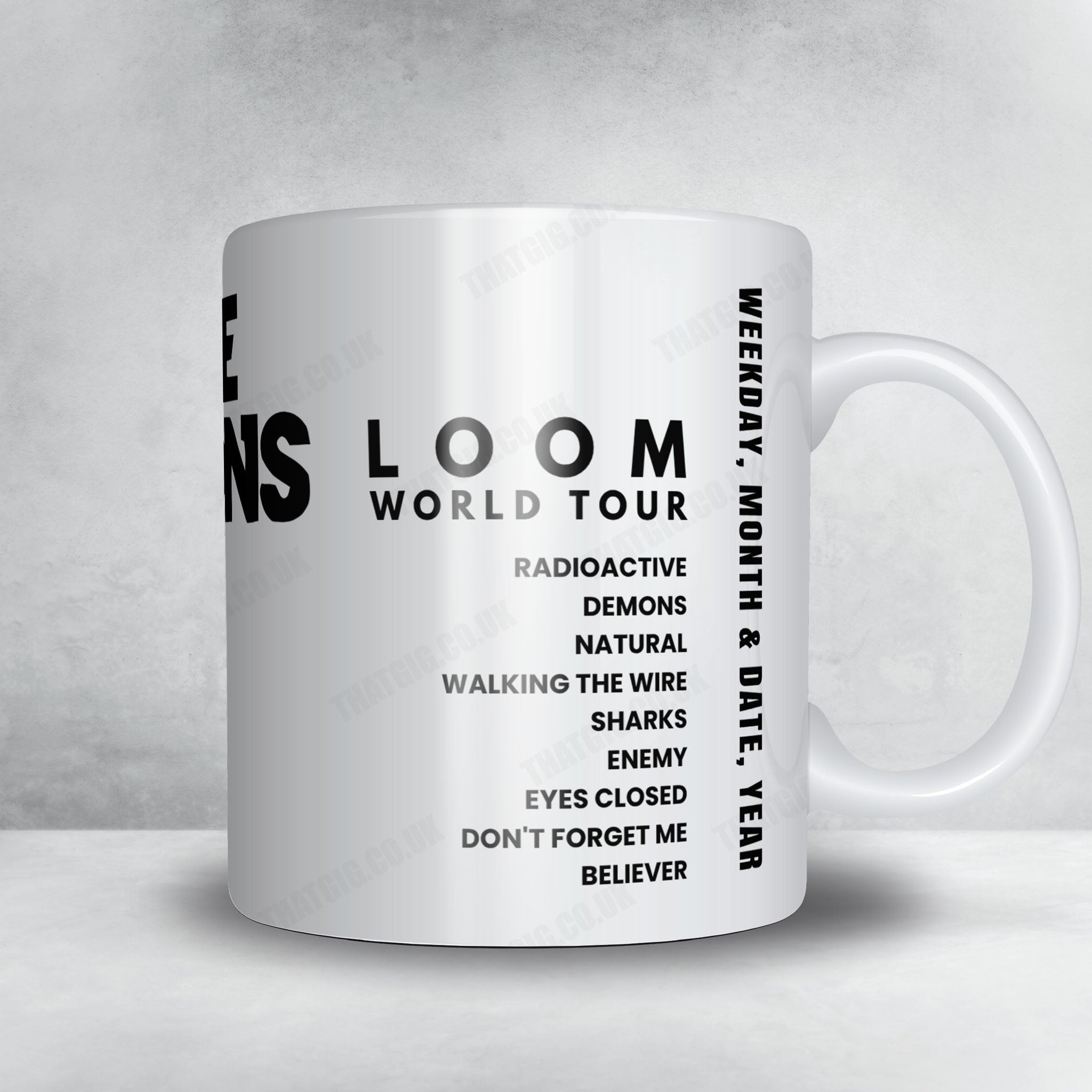 Imagine Dragons Setlist Mug - Hollywood Bowl, Los Angeles - October 27th, 2024