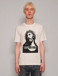 'Love Your Idols' T-Shirt in Ecru