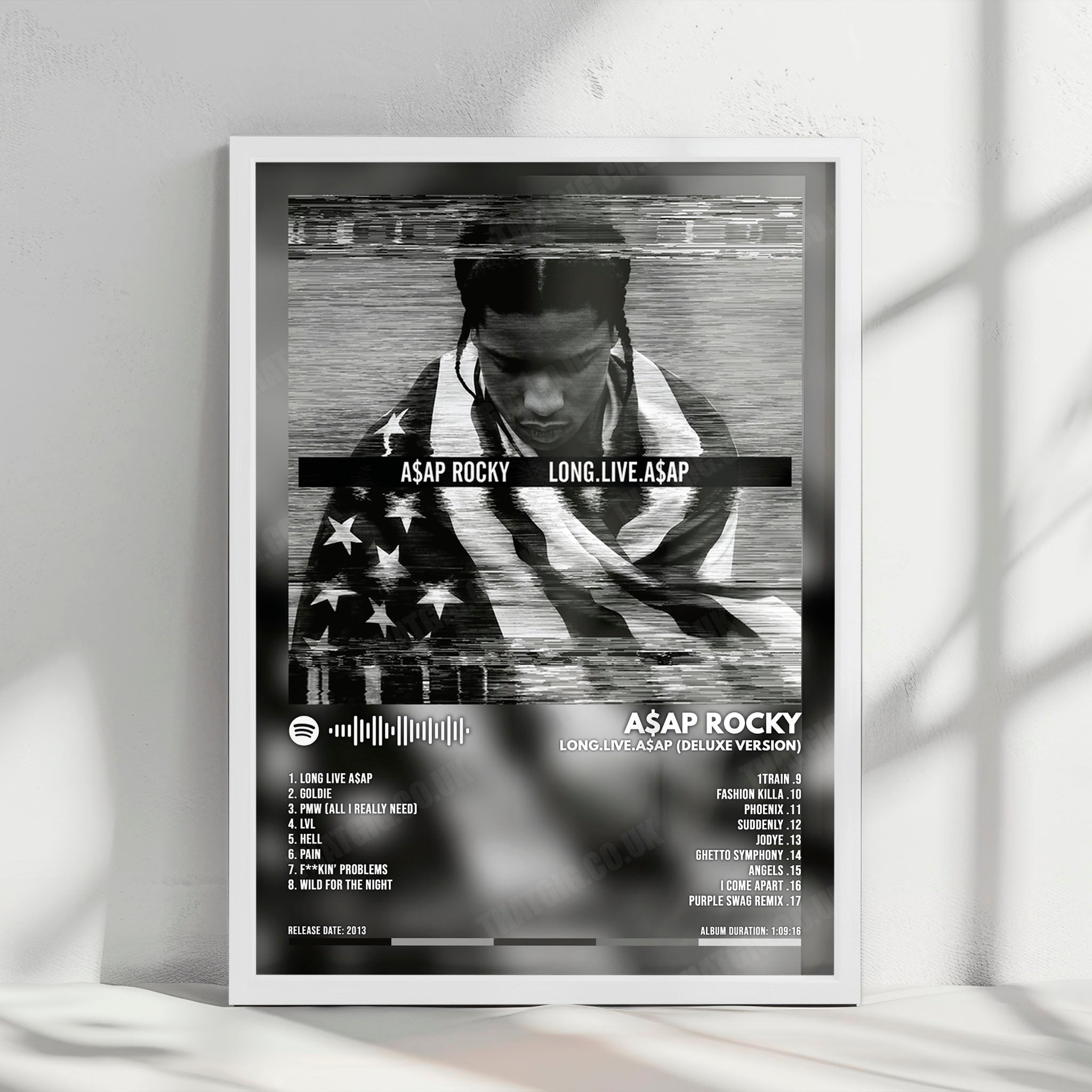 A$AP Rocky "Long.Live.A$AP" Album Cover Poster - with Complete Tracklist