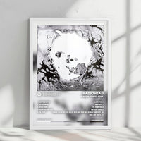 Radiohead "A Moon Shaped Pool" Album Cover Poster - with Complete Tracklist