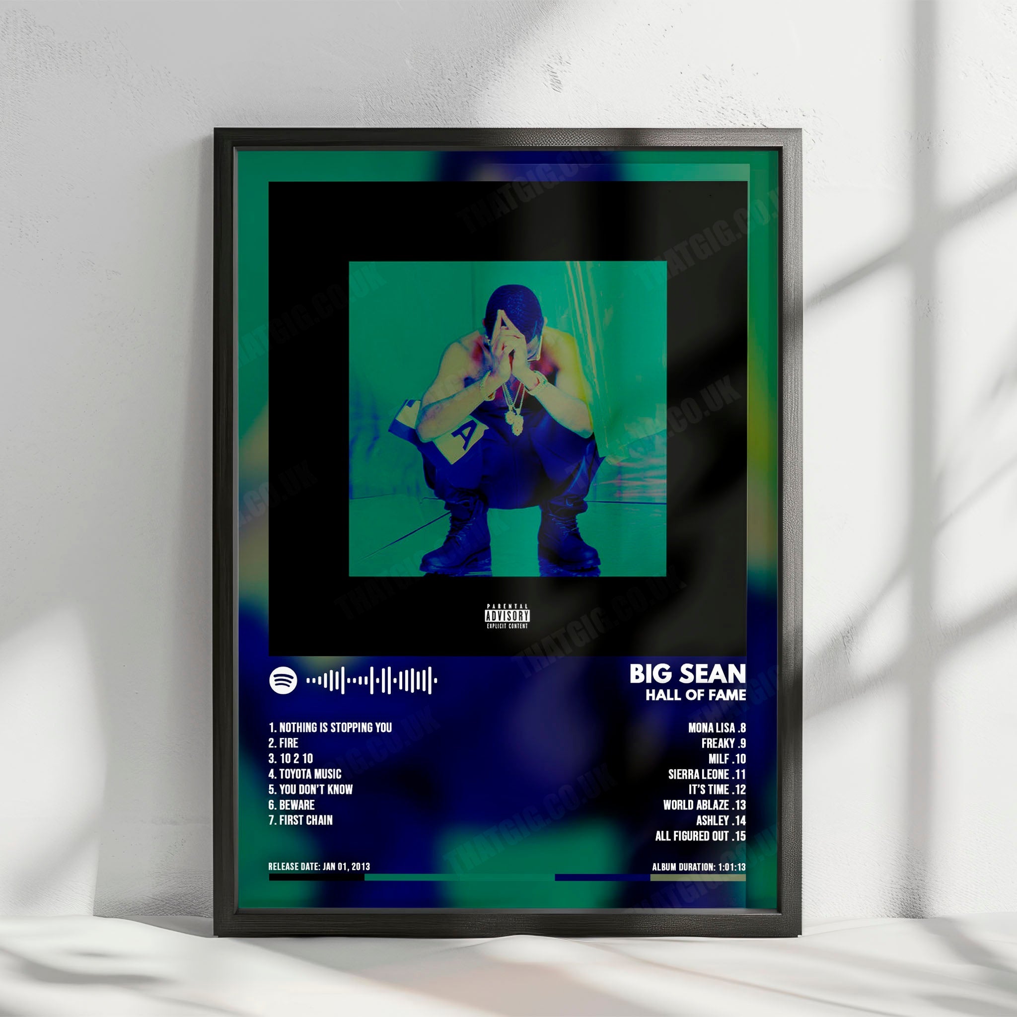 Big Sean "Hall of Fame" Album Cover Poster - with Complete Tracklist