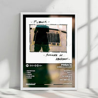 Pinback "Summer in Abaddon" Album Cover Poster - with Complete Tracklist