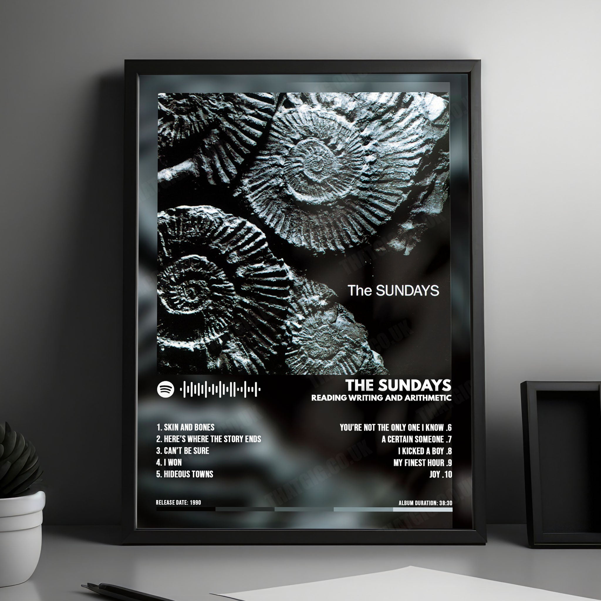 The Sundays "Reading,  Writing and Arithmetic" Album Cover Poster - with Complete Tracklist