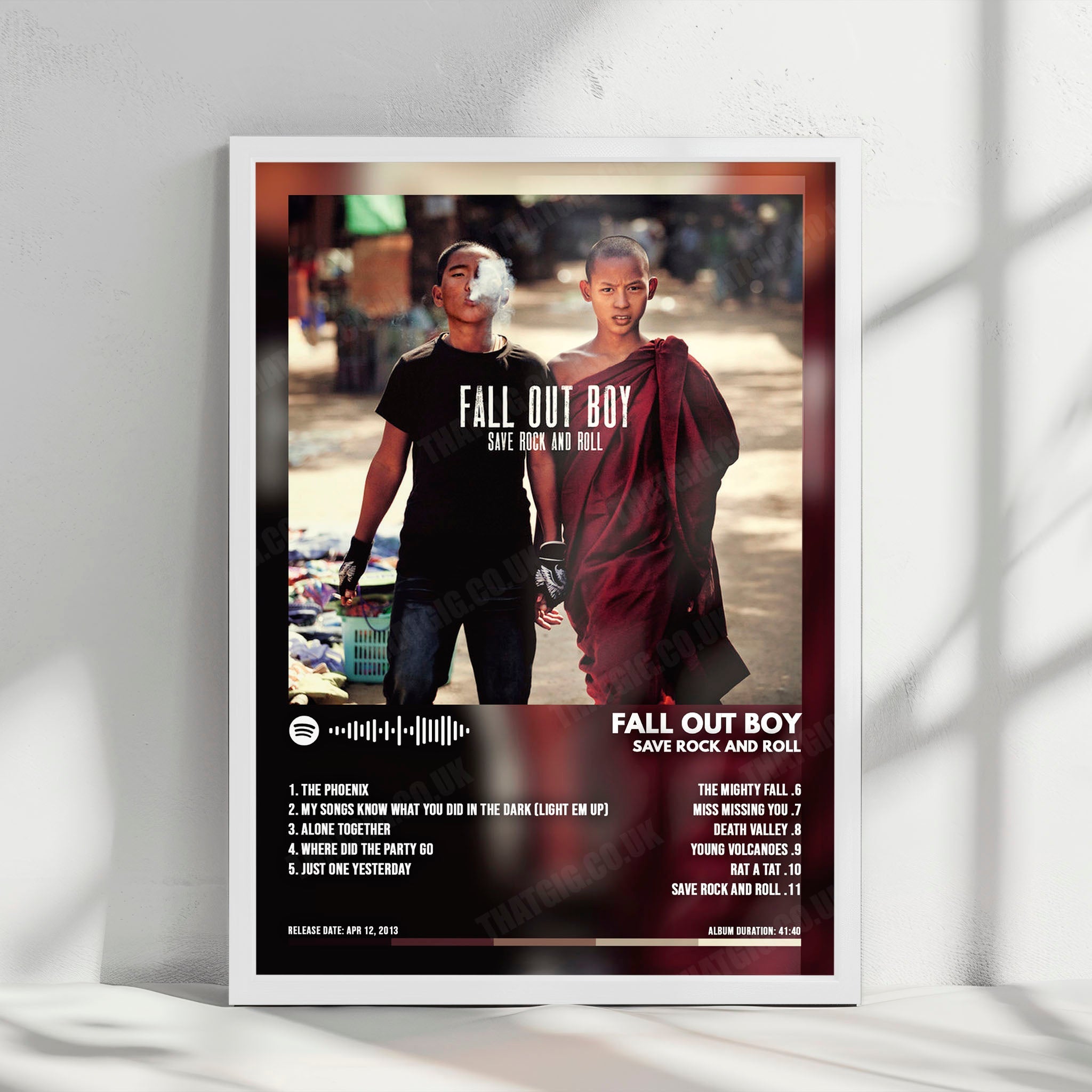 Fall Out Boy "Save Rock and Roll  " Album Cover Poster - with Complete Tracklist