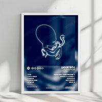 Sigur Rós "Ágætis byrjun" Album Cover Poster - with Complete Tracklist