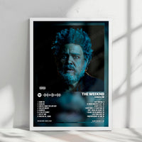 The Weeknd "Dawn FM" Album Cover Poster - with Complete Tracklist