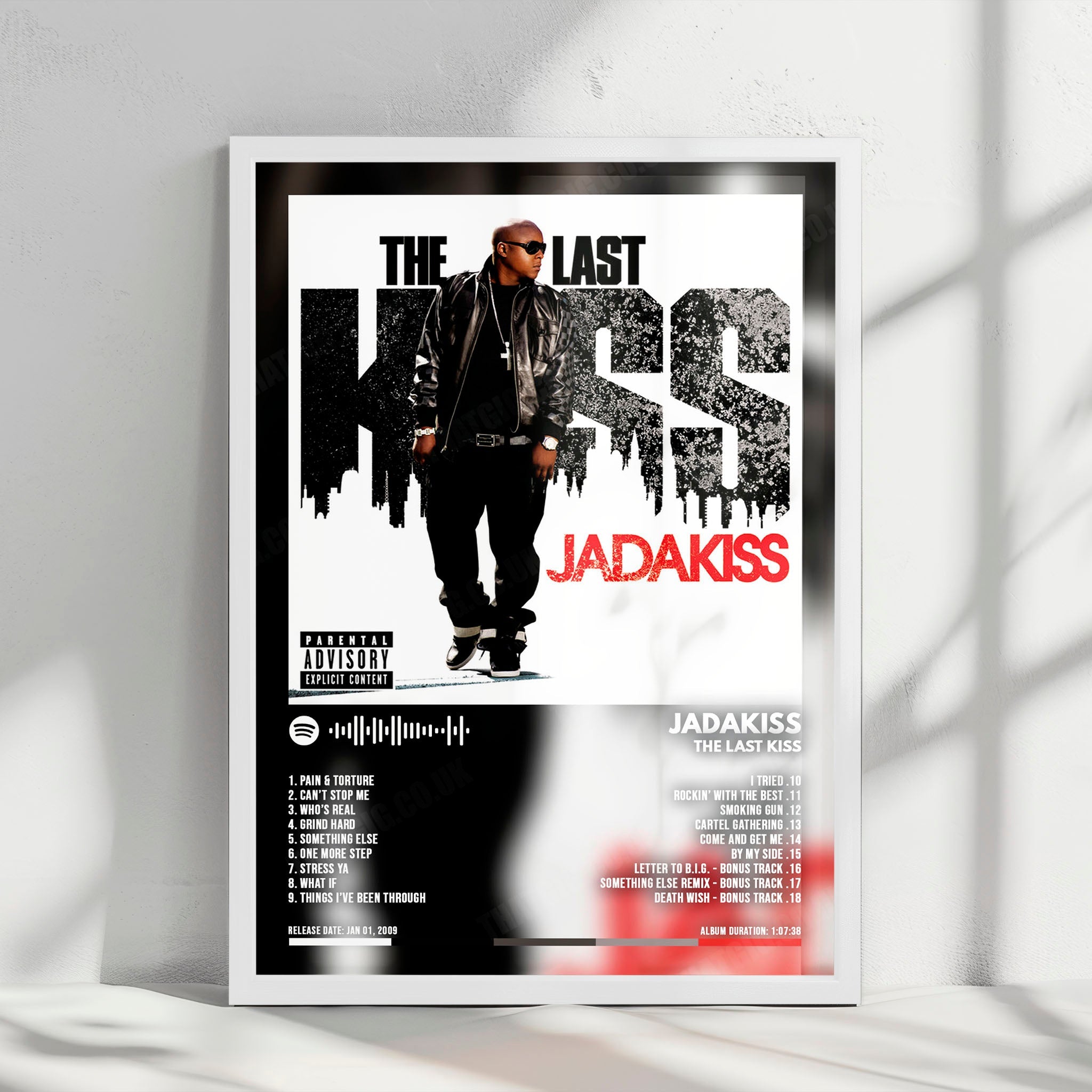Jadakiss "The Last Kiss" Album Cover Poster - with Complete Tracklist