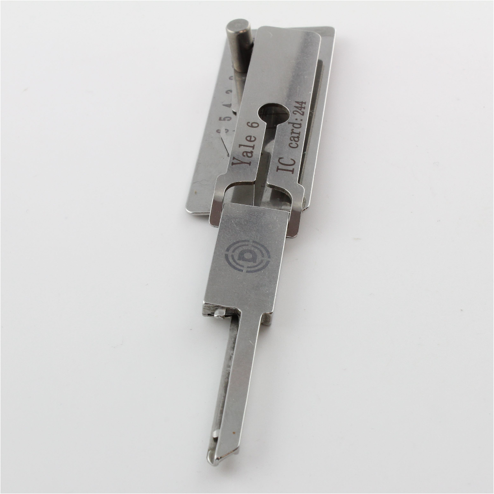 Dangerfield Lishi-Style Lock Pick + Decoder for 5 + 6 Pin Yale (RIM CYLINDER)
