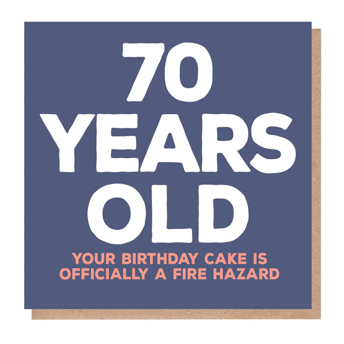 70th Birthday Card with Humour – Perfect for Milestone Celebrations