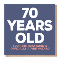 70th Birthday Card with Humour – Perfect for Milestone Celebrations