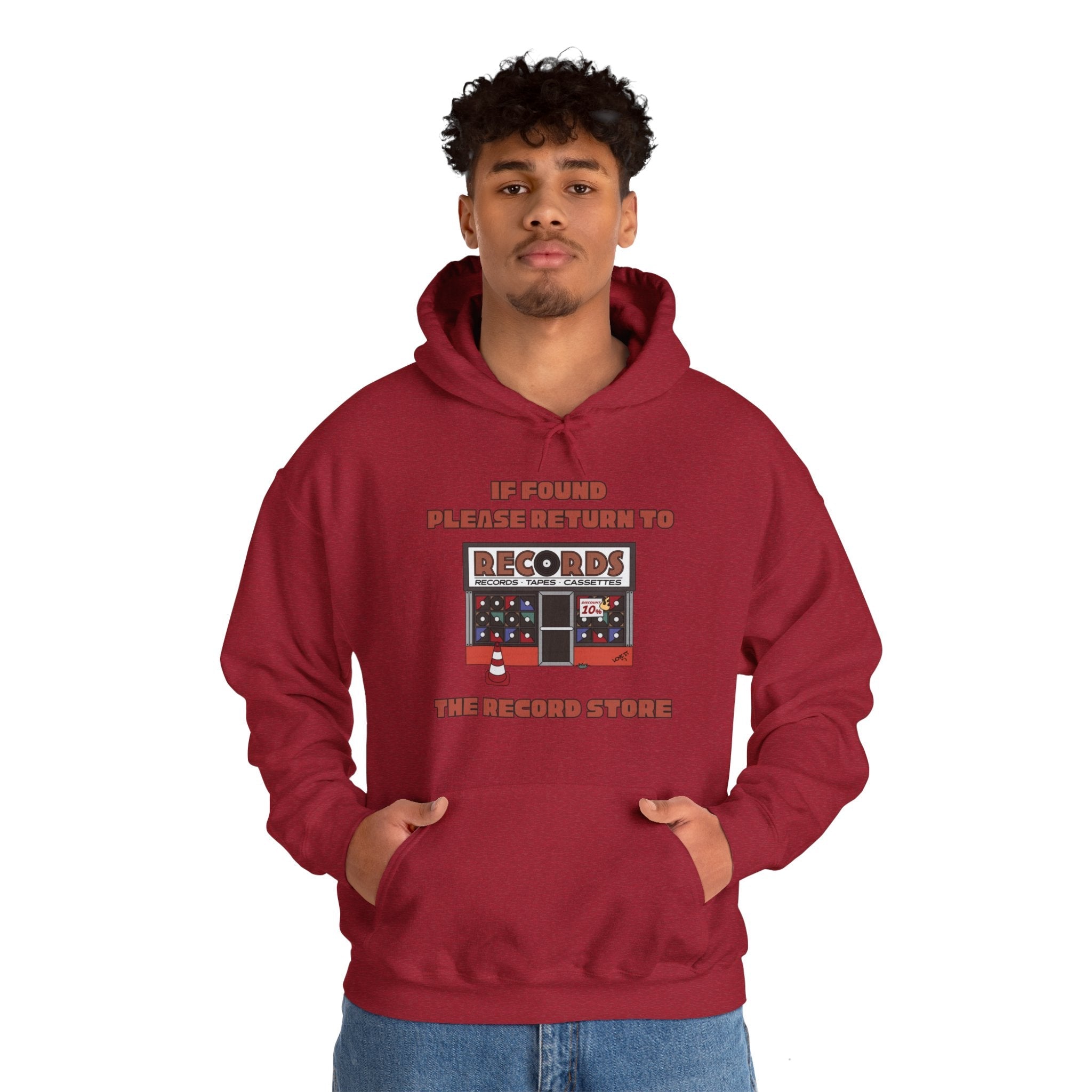 'If Found, Please Return to the Record Store' Men's Hoodie