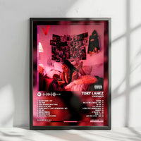 Tory Lanez "Chixtape 5" Album Cover Poster - with Complete Tracklist