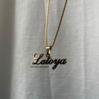 Custom Name ‘Latoya’ Necklace - With/Without Symbol