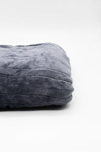 Grey Heated Electric Throw Blanket