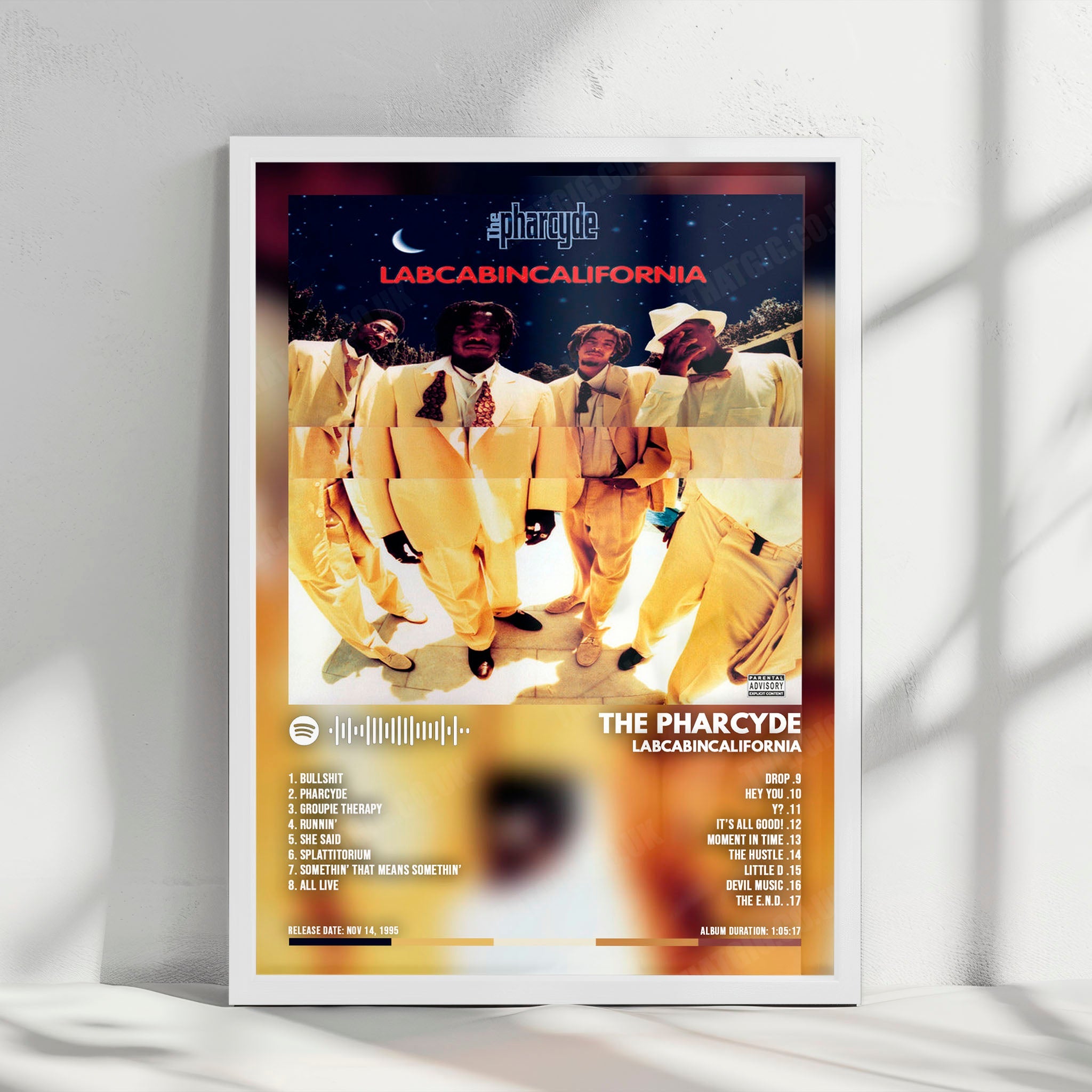The Pharcyde "Labcabincalifornia" Album Cover Poster - with Complete Tracklist