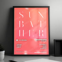 Deafheaven "Sunbather" Album Cover Poster - with Complete Tracklist