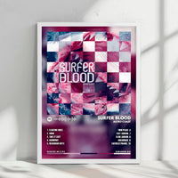 Surfer Blood "Astro Coast" Album Cover Poster - with Complete Tracklist