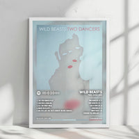 Wild Beasts "Two Dancers" Album Cover Poster - with Complete Tracklist