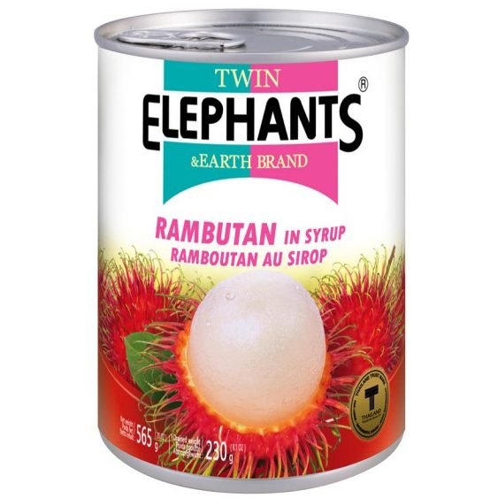 TWIN ELEPHANTS Rambutan In Syrup (Whole) 565g