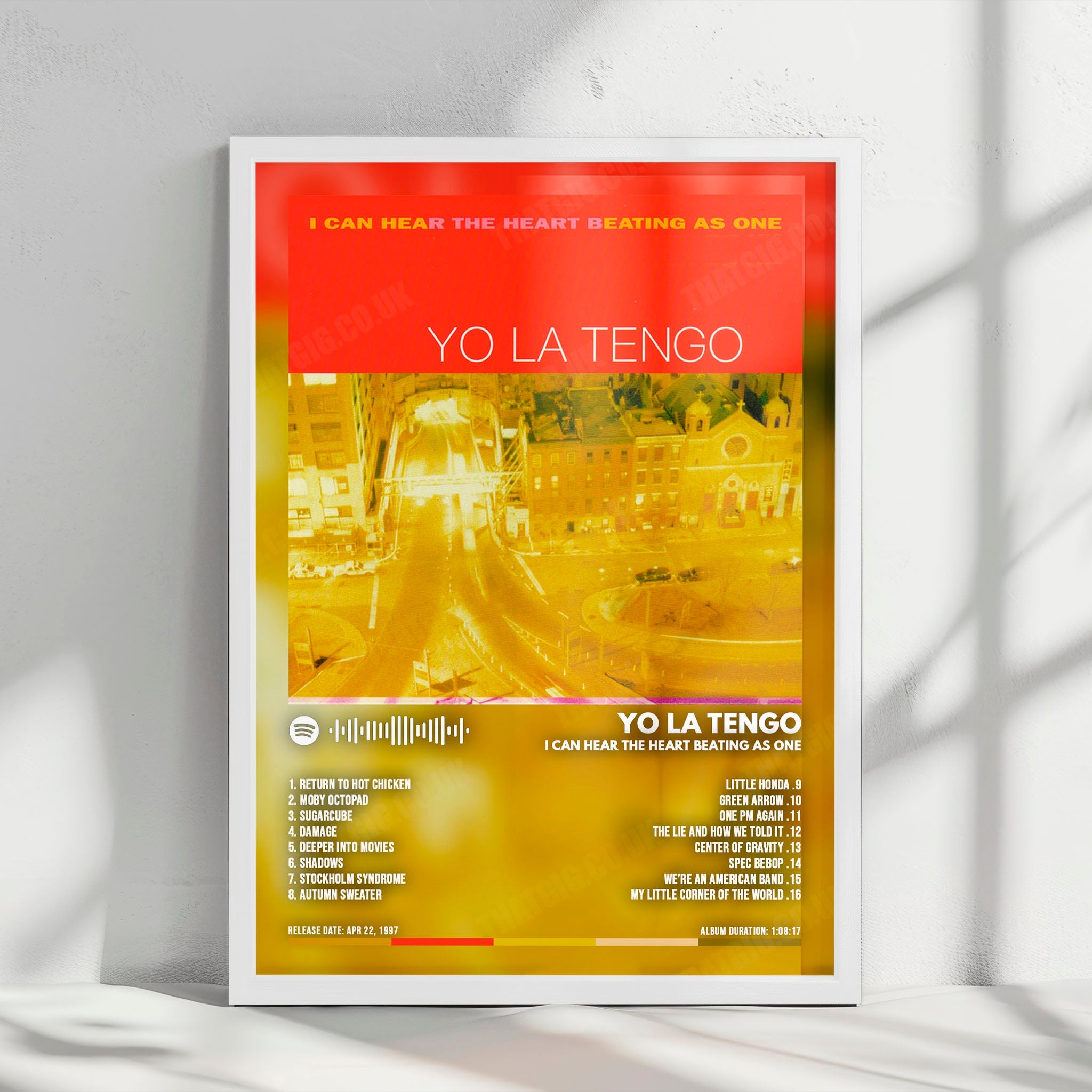 Yo La Tengo "I Can Hear the Heart Beating as One" Album Cover Poster - with Complete Tracklist