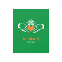 Fontaines DC - I Love You - Irish Claddagh (Tricolour)
