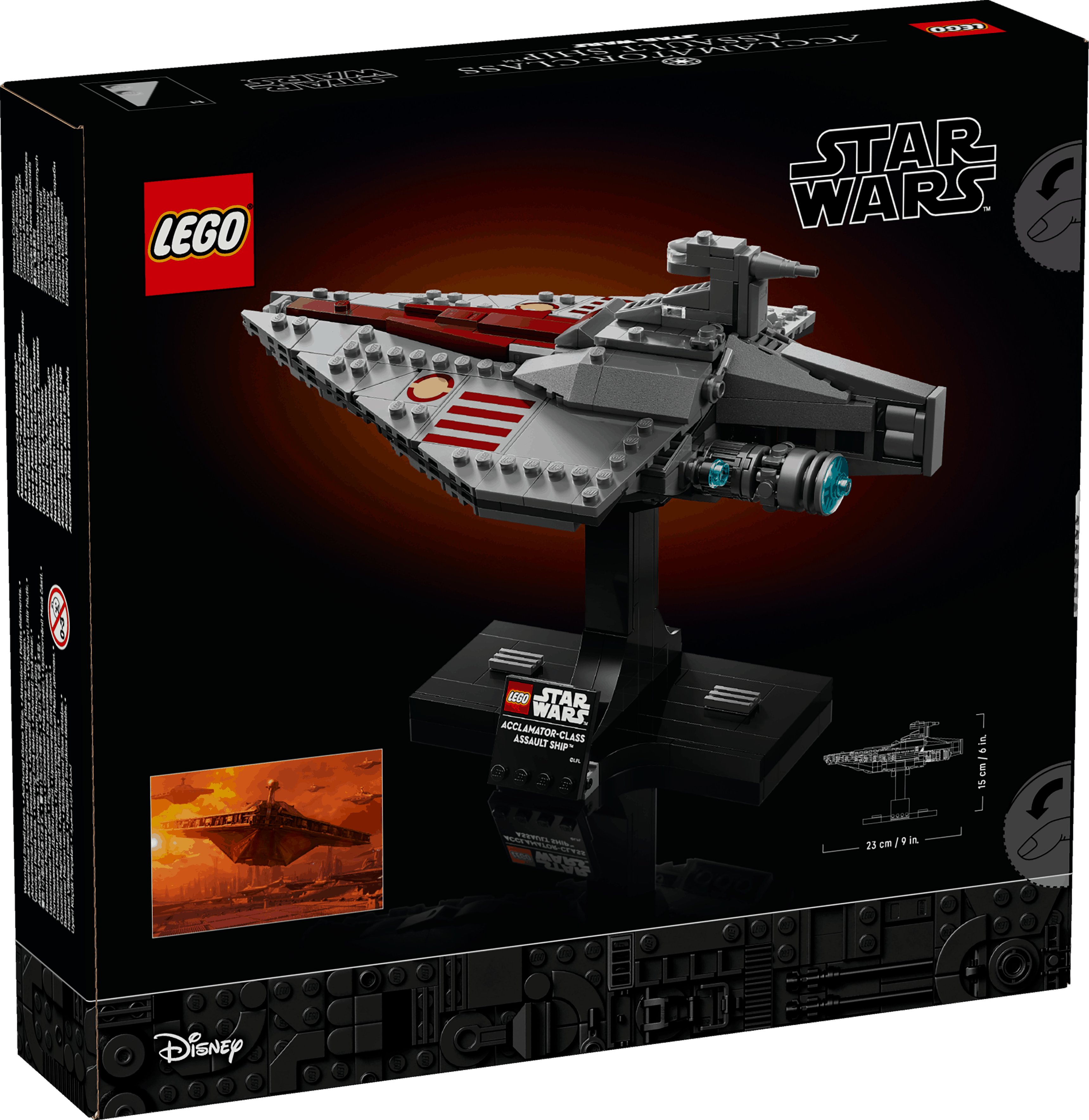 Lego Star Wars 75404 Acclamator-Class Assault Ship for Adults Ages 18+